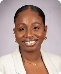 A headshot of PBCBHC staff member Taisha Pierre Merite